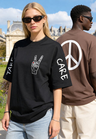 T-shirt Oversize "Take Care"