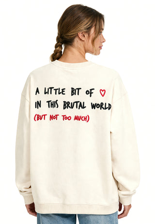 Sweatshirt Oversize Brodé "Brutal"