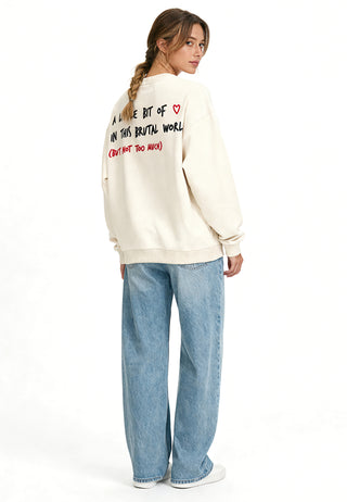 Sweatshirt Oversize Brodé "Brutal"