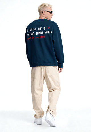 Sweatshirt Oversize Brodé "Brutal"