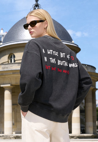 Sweatshirt Oversize Brodé "Brutal"