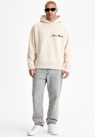 Hoodie Boxy Brodé "Flowers"