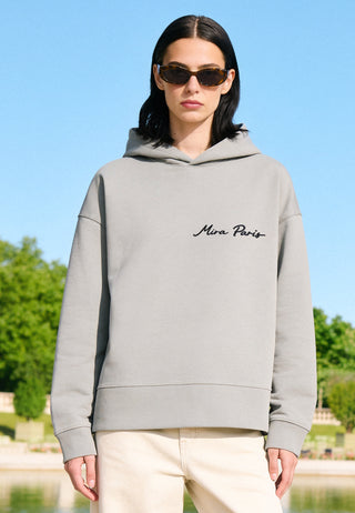 Hoodie Boxy Brodé "Flowers"