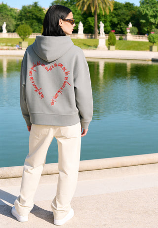 Hoodie Boxy Brodé "Flowers"