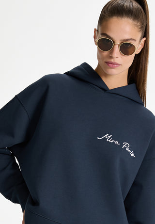 Hoodie Boxy Brodé "Flowers"