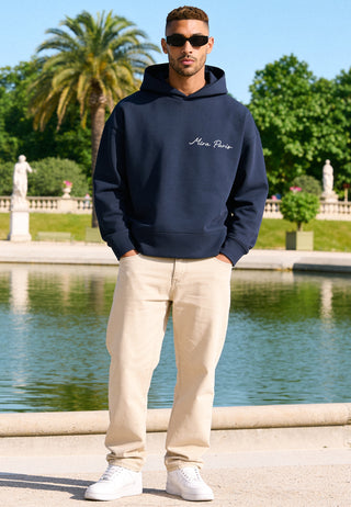 Hoodie Boxy Brodé "Flowers"