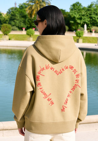 Hoodie Boxy Brodé "Flowers"