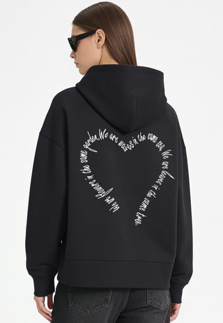 Hoodie Boxy Brodé "Flowers"