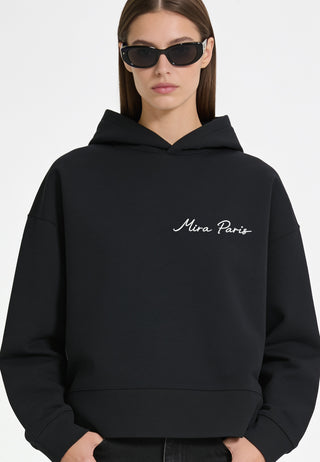Hoodie Boxy Brodé "Flowers"