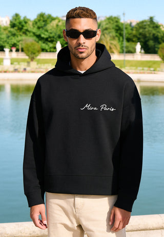 Hoodie Boxy Brodé "Flowers"