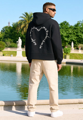 Hoodie Boxy Brodé "Flowers"