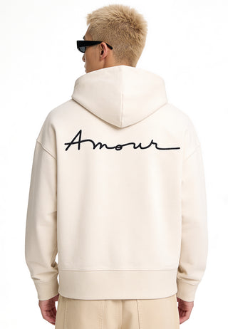 Hoodie Boxy Brodé "Amour"