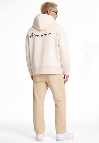 Hoodie Boxy Brodé "Amour"
