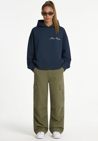 Hoodie Boxy Brodé "Amour"