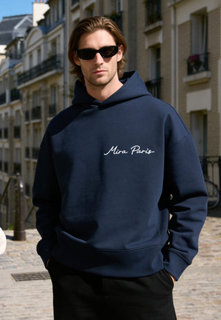 Hoodie Boxy Brodé "Amour"