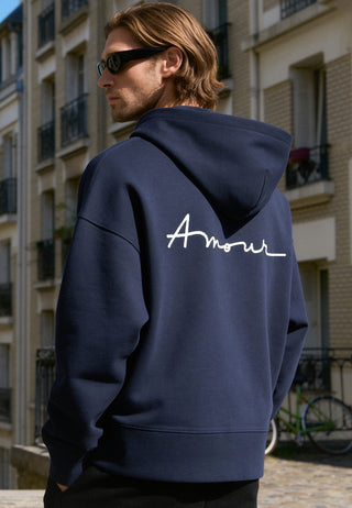 Hoodie Boxy Brodé "Amour"