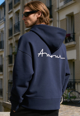 Hoodie Boxy Brodé "Amour"