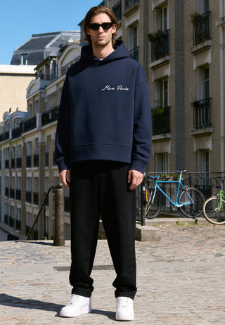 Hoodie Boxy Brodé "Amour"