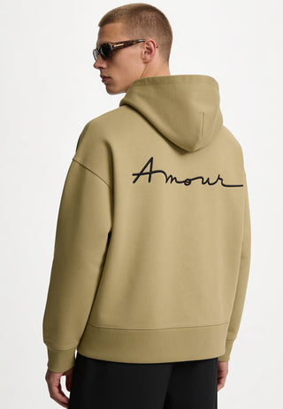 Hoodie Boxy Brodé "Amour"