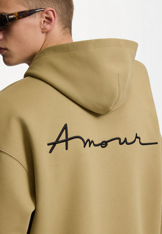 Hoodie Boxy Brodé "Amour"