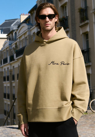 Hoodie Boxy Brodé "Amour"