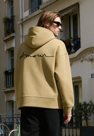 Hoodie Boxy Brodé "Amour"