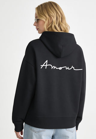 Hoodie Boxy Brodé "Amour"