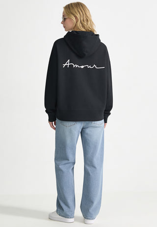 Hoodie Boxy Brodé "Amour"