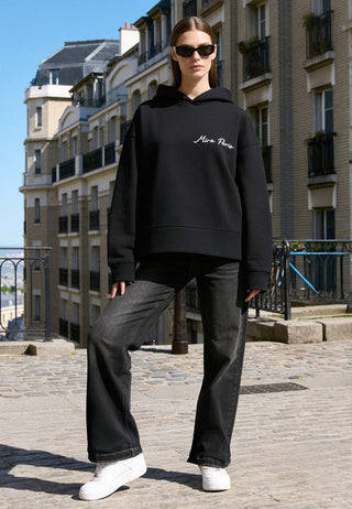 Hoodie Boxy Brodé "Amour"