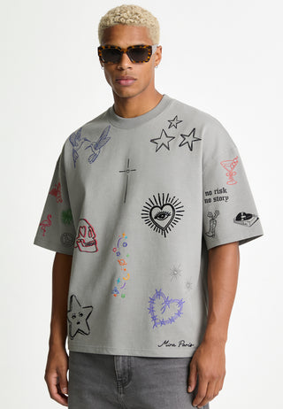 T-shirt Boxy "Flash Tattoo 1"