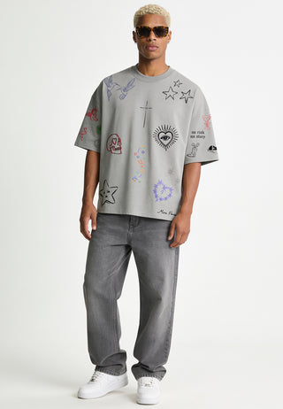 T-shirt Boxy "Flash Tattoo 1"