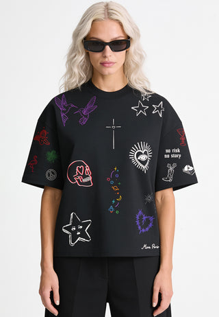 T-shirt Boxy "Flash Tattoo 1"