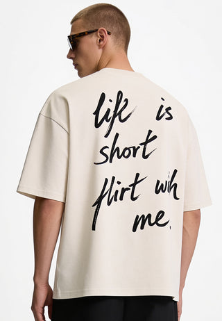 T-shirt Boxy "Life Is Short"