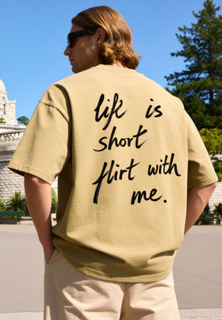 T-shirt Boxy "Life Is Short"