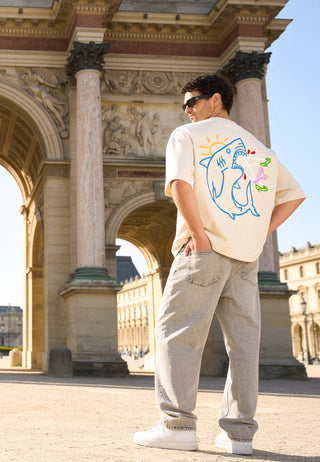 T-shirt Boxy "Shark"