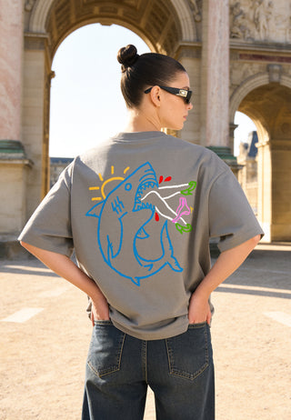 T-shirt Boxy "Shark"