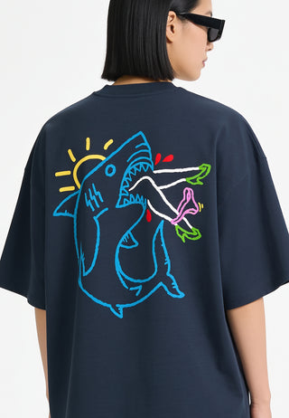 T-shirt Boxy "Shark"