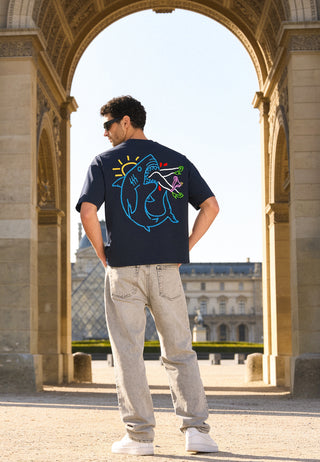 T-shirt Boxy "Shark"