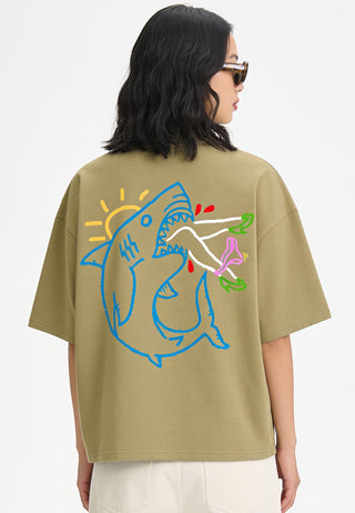 T-shirt Boxy "Shark"