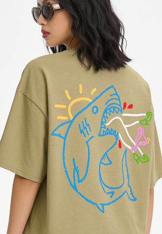 T-shirt Boxy "Shark"