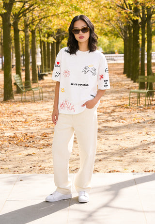 T-shirt Boxy "Graffiti Mira"