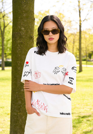T-shirt Boxy "Graffiti Mira"