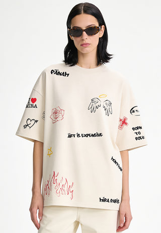 T-shirt Boxy "Graffiti Mira"