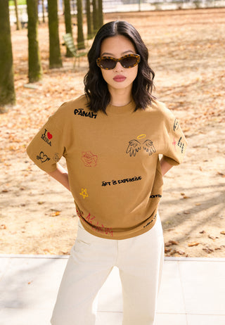 T-shirt Boxy "Graffiti Mira"