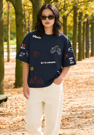 T-shirt Boxy "Graffiti Mira"