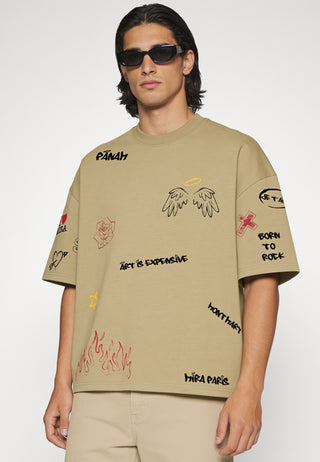 T-shirt Boxy "Graffiti Mira"