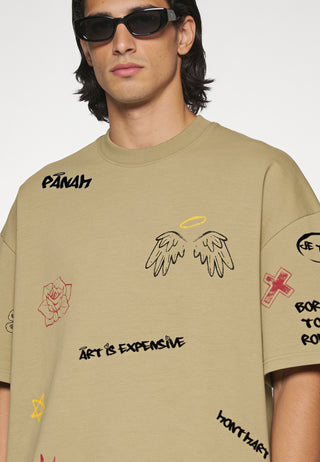 T-shirt Boxy "Graffiti Mira"