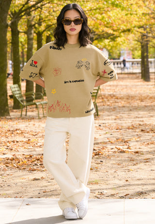 T-shirt Boxy "Graffiti Mira"