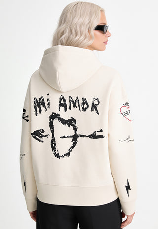 Hoodie Boxy "Tattoo Mi Amor"