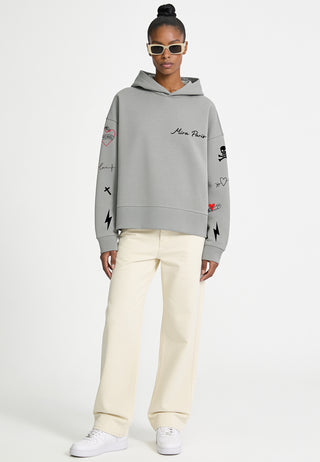 Hoodie Boxy "Tattoo Mi Amor"